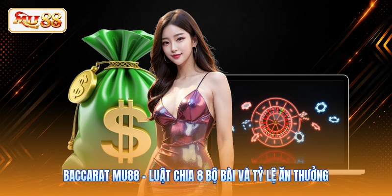 Baccarat MU88 - Luật Chia 8 Bộ Bài Và Tỷ Lệ Ăn Thưởng