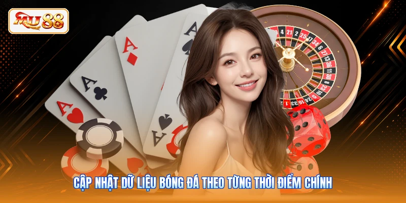 Cập nhật dữ liệu bóng đá theo từng thời điểm chính