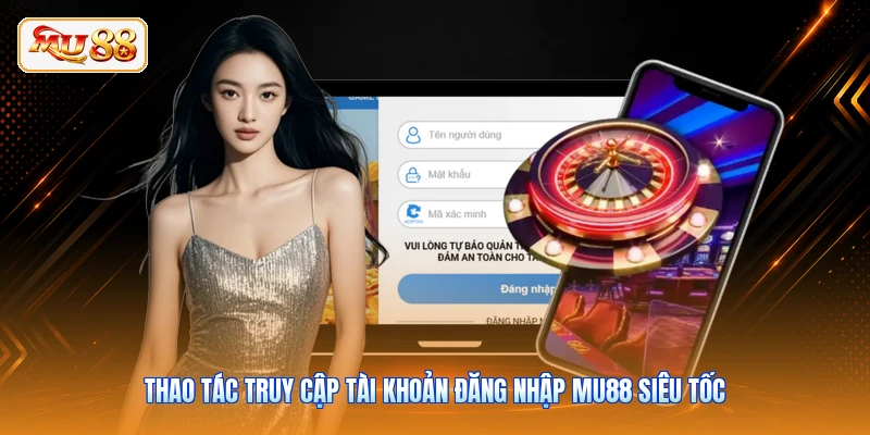 Thao tác truy cập tài khoản đăng nhập MU88 siêu tốc